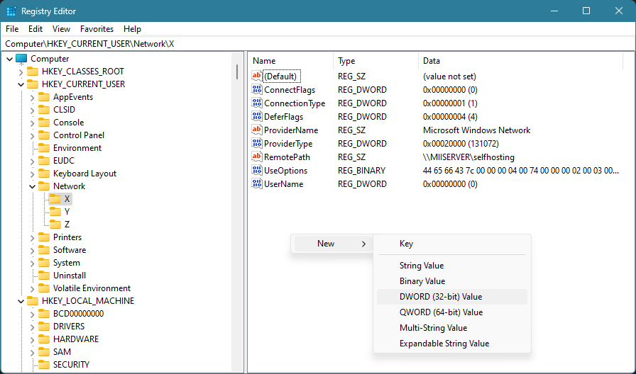 Windows Registry Editor, overview
